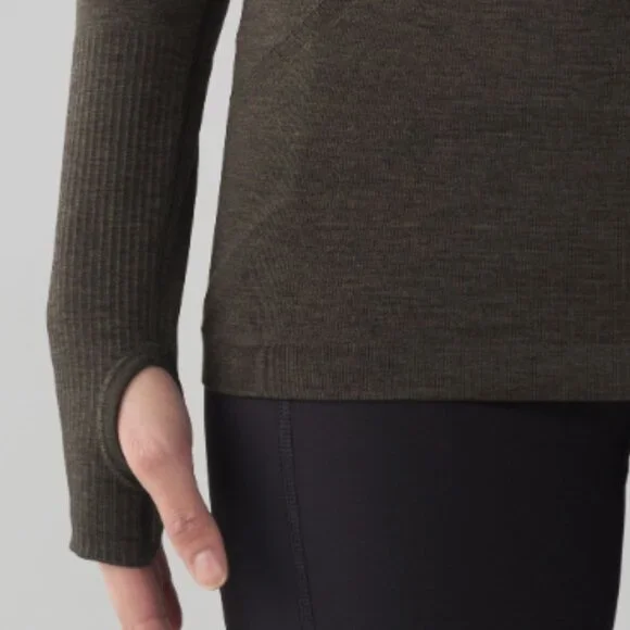 (6006)  🍋 LULULEMON RUN: Swiftly Tech Long Sleeve Crew Sz 10 EUC - Picture 4 of 10